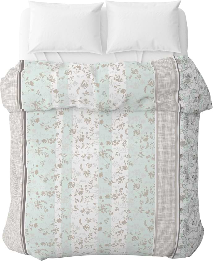 Підковдра полуторна Home Line бязь 145х215 затишок капучино-ментоловий (173546)