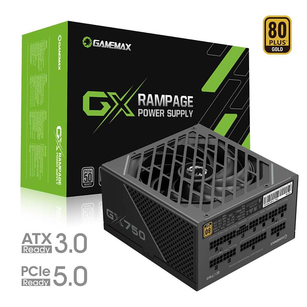 Фото - Блок живлення для ПК Gamemax ATX 750W 80 Gold (GX-750 PRO BK)