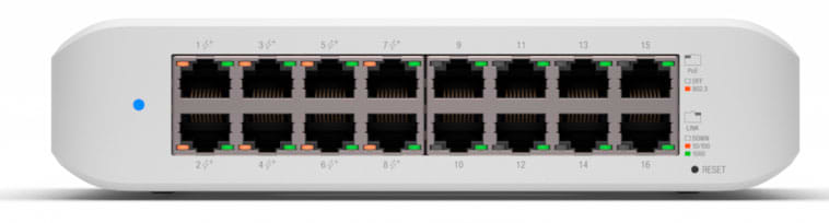 Коммутатор локальной сети (Switch) Ubiquiti USW-Lite-16-PoE - Фото 1