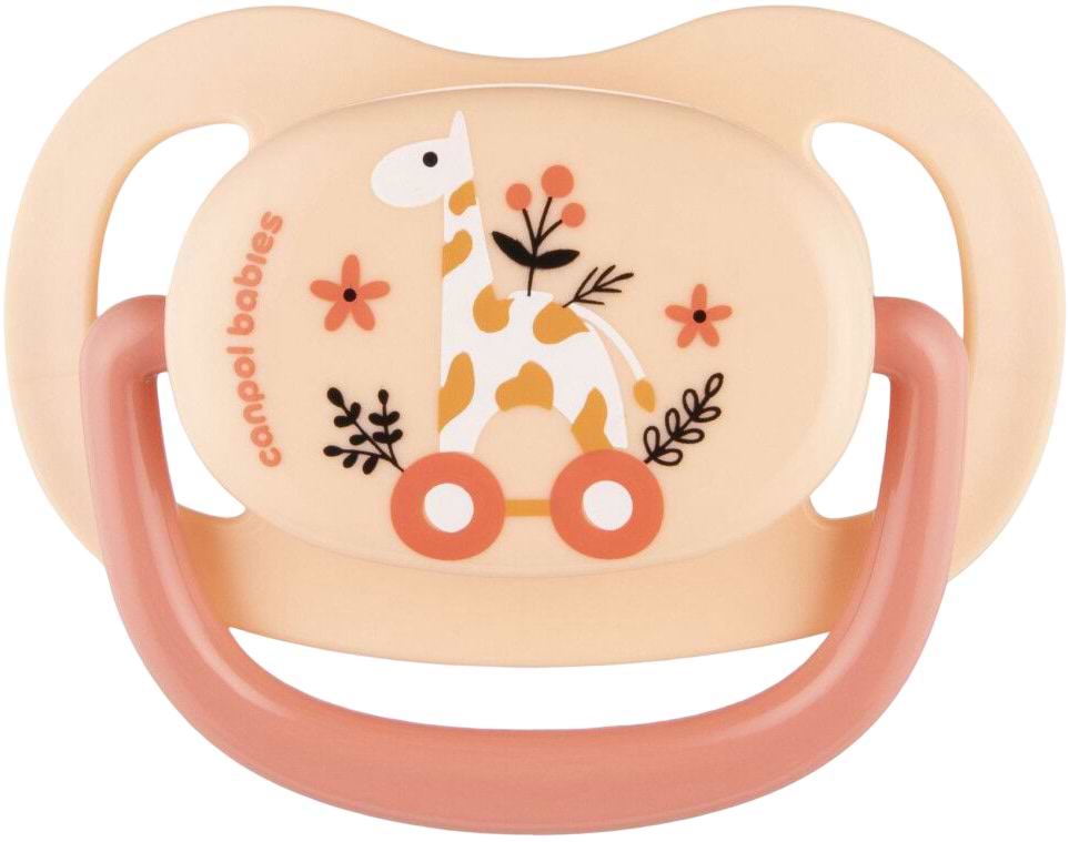 Анатомічна пустушка Canpol babies 18+ м-ців Toys - рожева (23/258_pin2)