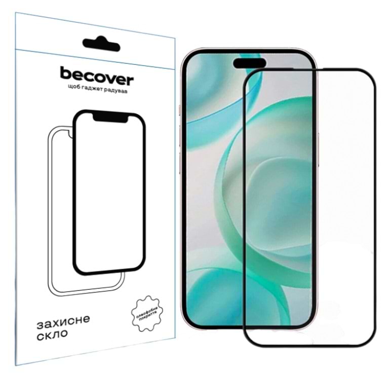 Защитное стекло для смартфона BeCover Apple iPhone 16 Pro Black (712124)