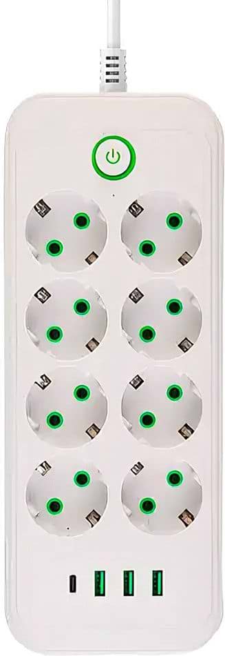 Мережевий фільтр UFT HP-5-29 2500Вт 8 р 4 USB 4.8 м White (LGHP-5-29)