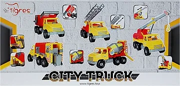 Фото - Наземна спецтехніка Tigres Авто "City Truck" кран в коробці (39366)