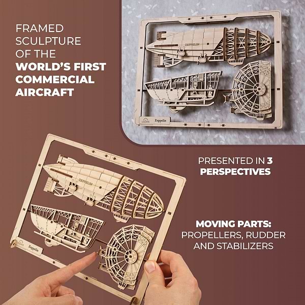 Фото - 3D пазли Ugears Цепелін (70208)