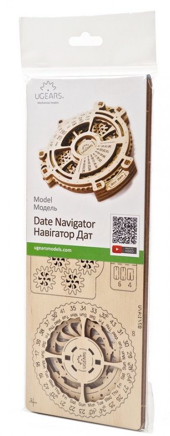 Фото - 3D пазлы Ugears Навигатор дат 2.0 (70218)