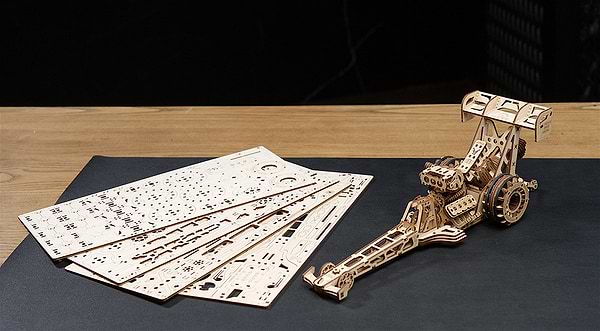 Фото - 3D пазлы Ugears Драгстер (70174)