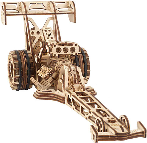 Фото - 3D пазлы Ugears Драгстер (70174)