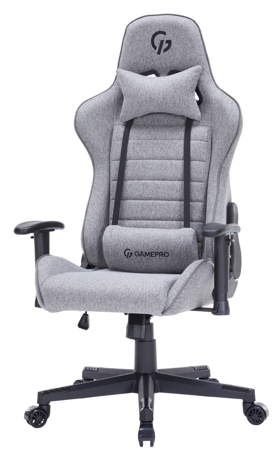 Крісло для геймерів GamePro Size L Fabric Gray (GC575FB) - Фото 1