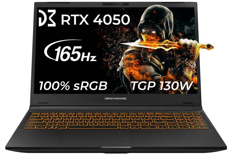 Ноутбук игровой Dream Machines CI7-13620H (RG4060-15UA52) Black - Фото 1