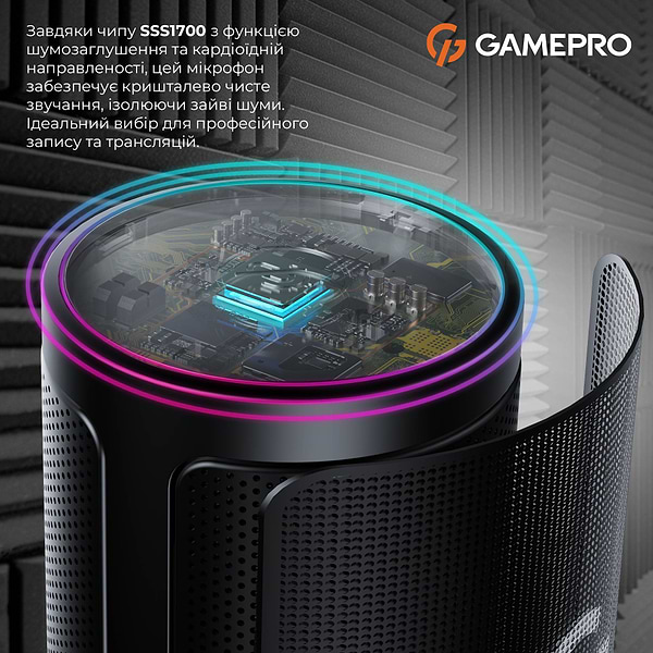 Фото - Мікрофон до комп'ютера GamePro UGM105B Black