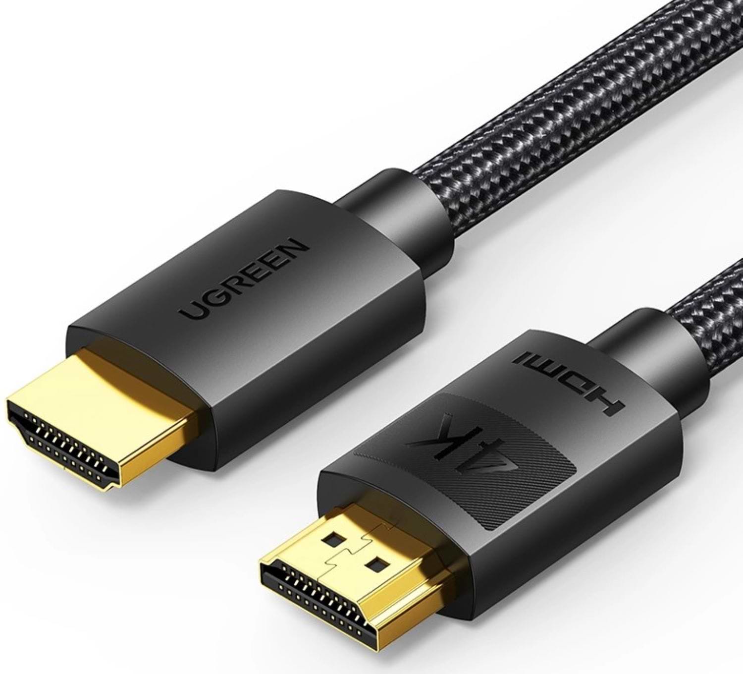 Кабель HDMI UGREEN HD119 4K HDMI Cable Male to Male Braided 10m Black (40104) - Фото 1