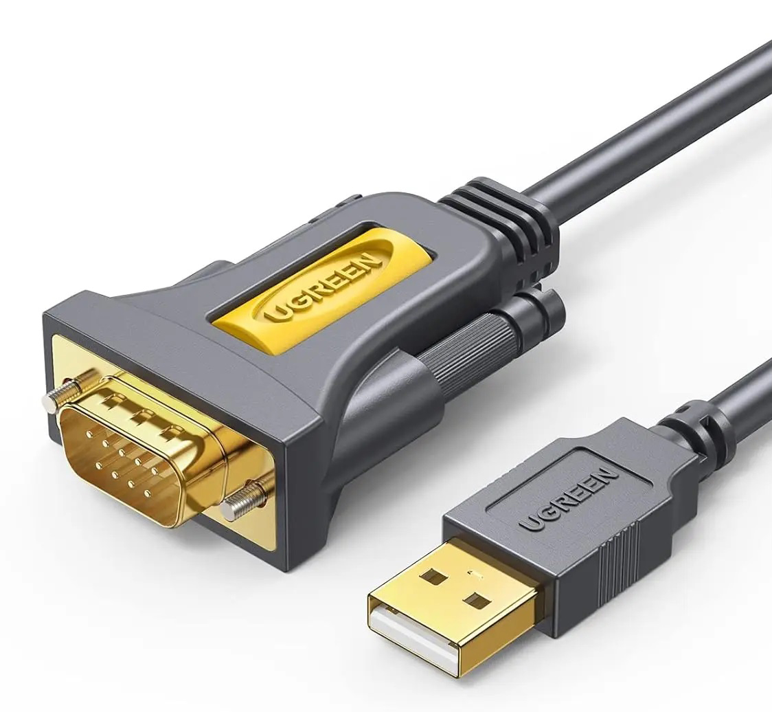 Кабель UGREEN CR104 USB to DB9 RS-232 Male Adapter Cable 2 м Black (20222)