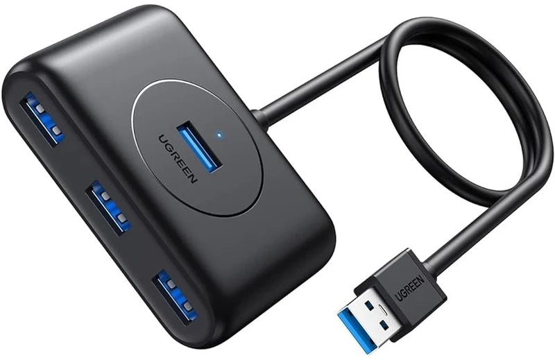 Хаб USB UGREEN CR113 4-port 1 м USB 3.0 Black (20291)