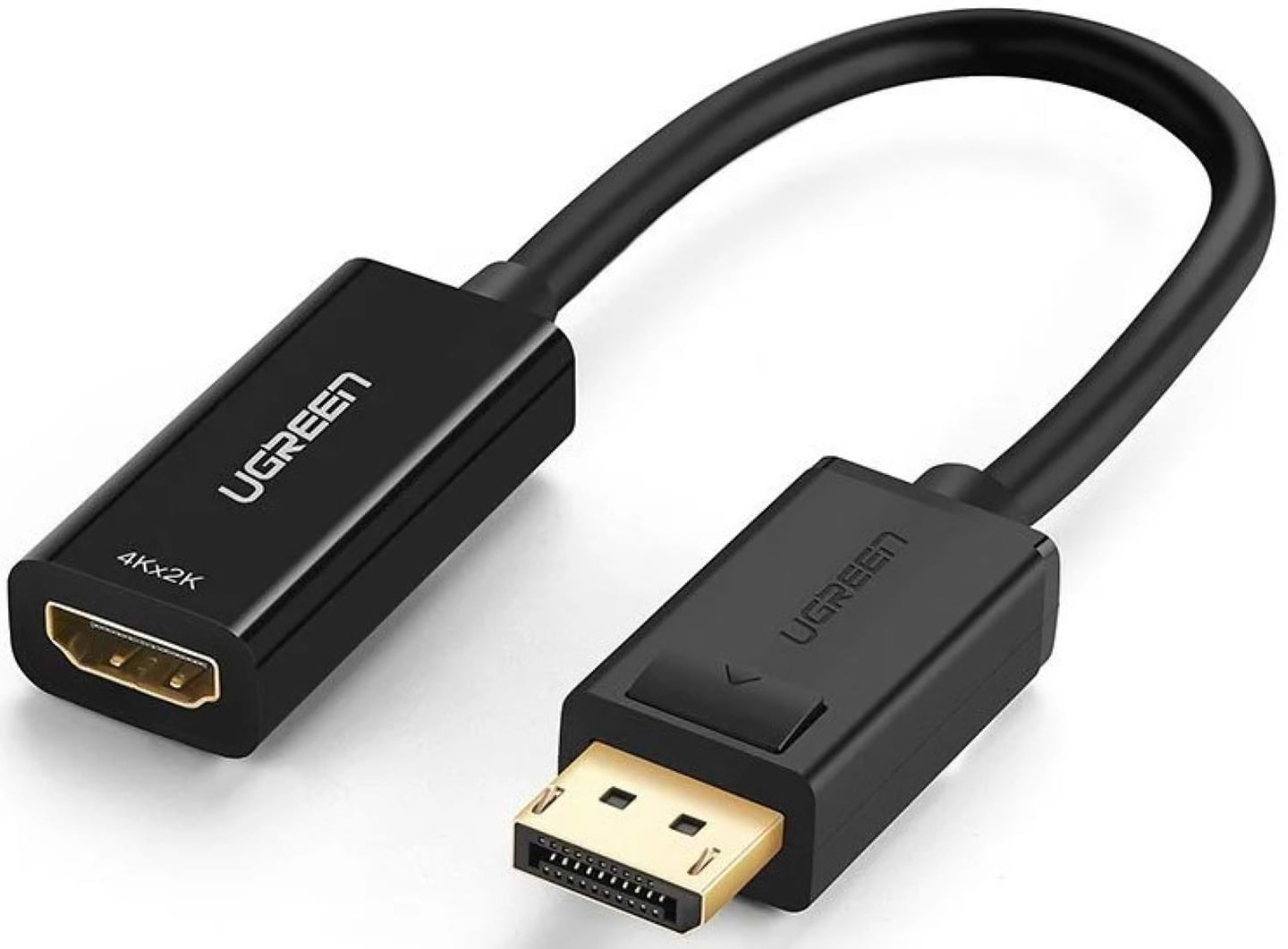 Переходник HDMI UGREEN MM137 DP to HDMI Female Converter Black Black (40363) - Фото 1
