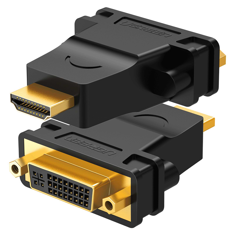 Перехідник UGREEN HDMI Male to DVI (24+5) Female Adapter Black (20123)