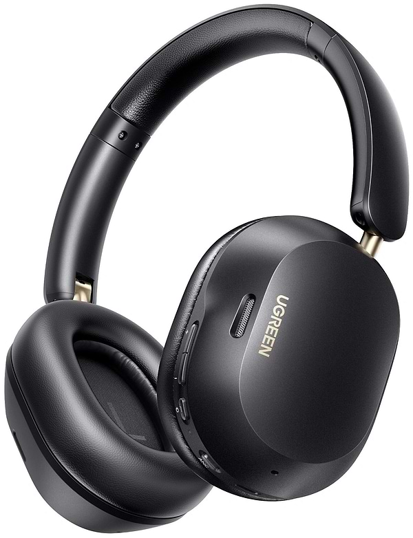 Фото - Наушники полноразмерные беспроводные UGREEN HP203 HiTune Max 5C Hybrid Active Noise-Cancelling Headphones Black (35757)