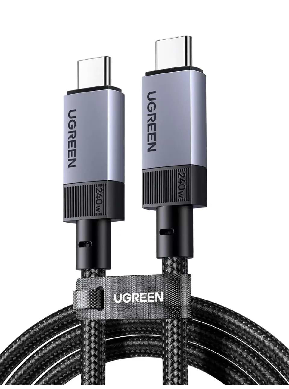 Кабель UGREEN L701 USB-C to USB-C USB 3.2 Gen 2 Cable 240W Max 2m Space Gray (95619)