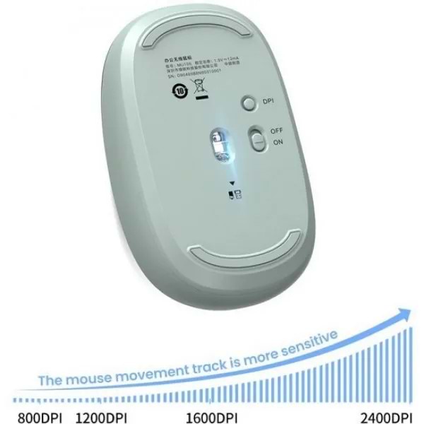 Фото - Миша бездротова UGREEN MU105 2.4 GHz Portable Wireless Mouse Green (90672)