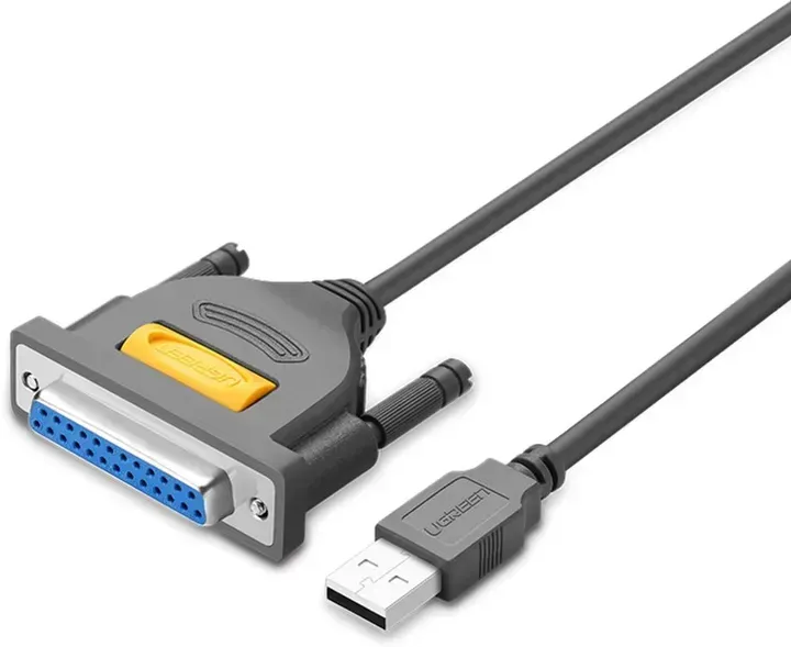 Кабель UGREEN US167 USB to DB25 Parallel Printer Cable 2 м Black (20224)
