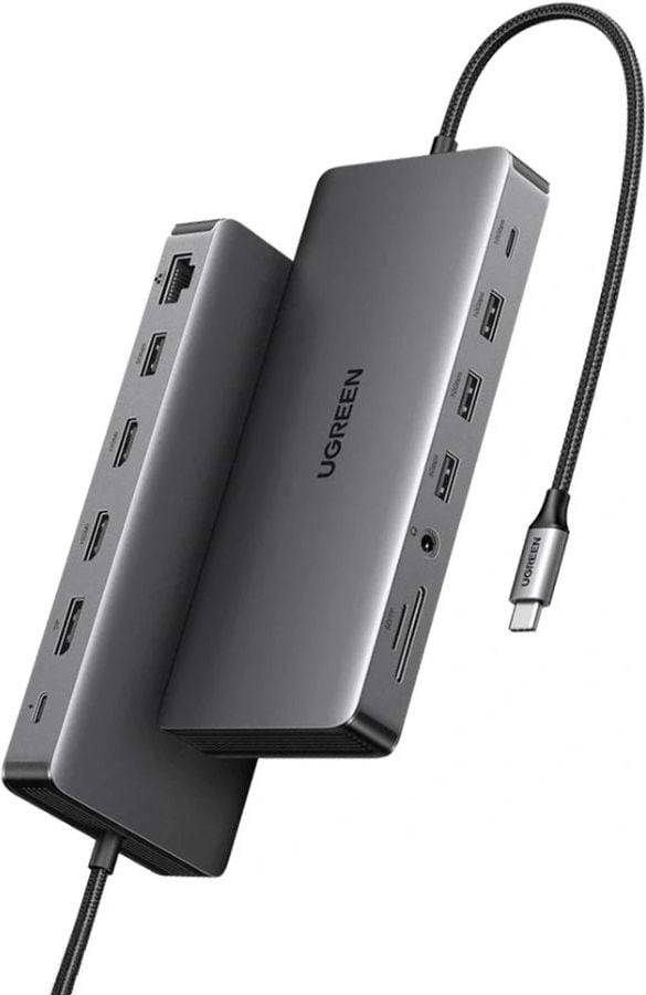 Хаб USB UGREEN USB3.2 Type-C --> HDMI 4xUSB-A 2xUSB-C3.2 100W CM681 (15978)