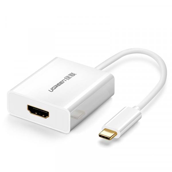 Перехідник UGREEN 40273 USB 2.0 Type-C-HDMI V1.4b White (40273)