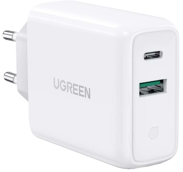 Сетевое зарядное устройство UGREEN CD170 36W USB + Type-C Charger White (60468)
