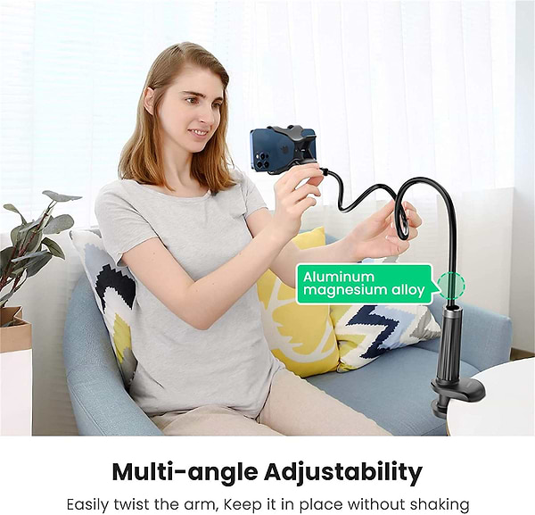 Фото - Підставка для мобільного пристрою UGREEN LP113 Multifunction Phone Clip Stand Black (80906)