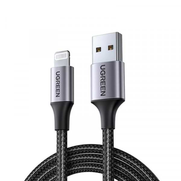Кабель UGREEN US199 USB AM-Lightning M 2.0 m 2.4A Black (60158)