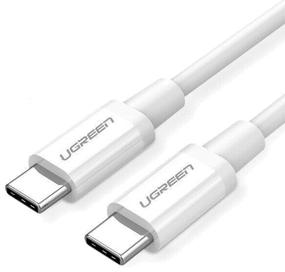 Кабель UGREEN US264 Type-C - Type-C Cable ABS Shell 1m White (60518)