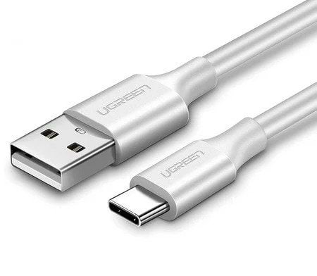 Фото - Кабель синхронізації даних UGREEN US287 USB - Type-C Cable 1m White (60121) Фото - Кабель синхронізації даних UGREEN US287 USB - Type-C Cable 1m White (60121)