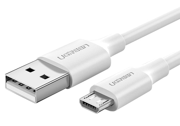 Фото - Кабель синхронизации данных UGREEN US289 USB - Micro USB Cable 2m White (60143)