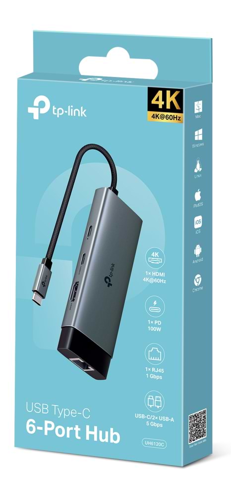 Фото - Хаб USB TP-Link UH6120C