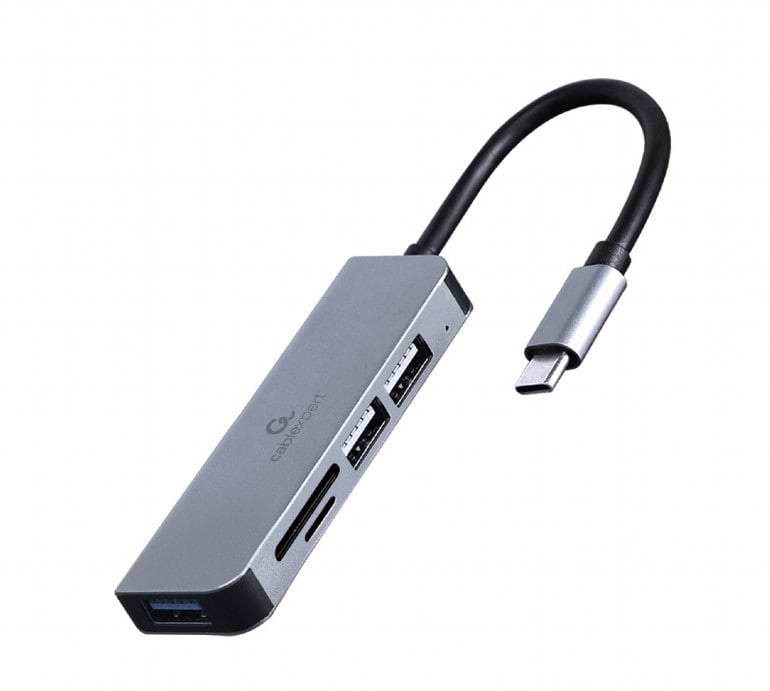 Хаб USB Cablexpert USB-С на 1хUSB 3.1 Gen1 (UHB-CM-CRU3P1U2P2-01) - Фото 1