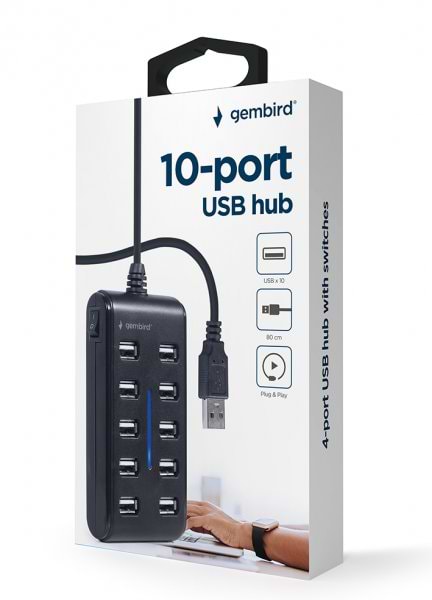 Фото - Хаб USB Gembird UHB-U2P10P-01