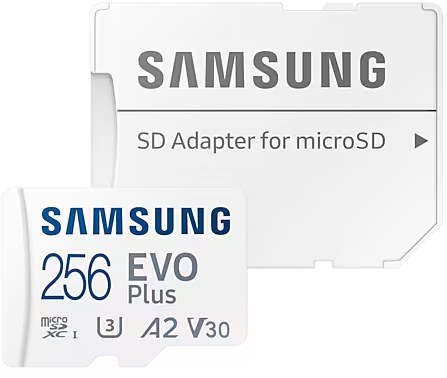 Фото - Карта памяти Samsung 256 GB microSDXC Class 10 UHS-I U3 V30 A2 EVO Plus + SD Adapter (MB-MC256SA/EU)
