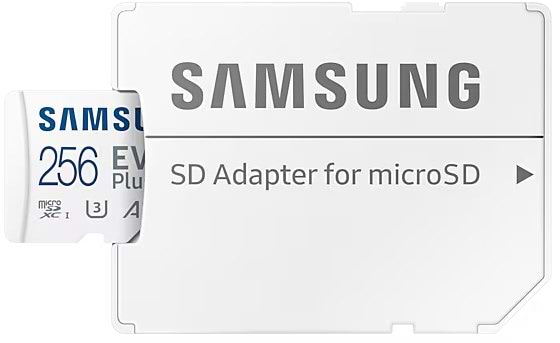 Фото - Карта памяти Samsung 256 GB microSDXC Class 10 UHS-I U3 V30 A2 EVO Plus + SD Adapter (MB-MC256SA/EU)