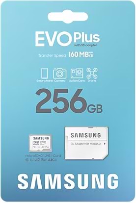 Фото - Карта памяти Samsung 256 GB microSDXC Class 10 UHS-I U3 V30 A2 EVO Plus + SD Adapter (MB-MC256SA/EU)