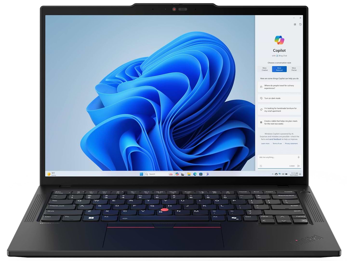Ноутбук Lenovo ThinkPad T14 Gen 5 (21ML003QRA) Black - Фото 1