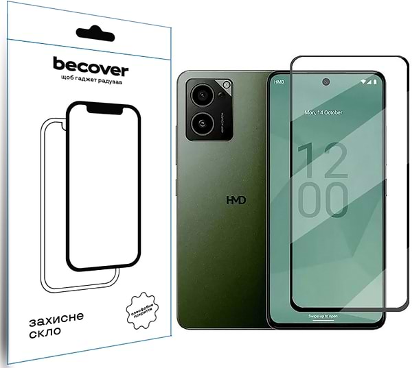 Фото - Захисне скло для смартфону BeCover for HMD Pulse Pro Black (712487)