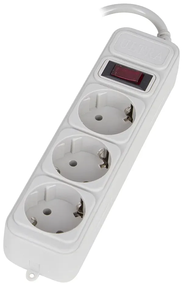 Фото - Мережевий фільтр 220В Ultra SSG3-1.8 (3 роз.,1.8 м) сірий
