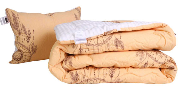 Фото - Одеяло зимнее двуспальное евро MirSon шелковое №3003 Сolor Fun Line Cat (2200004831626)