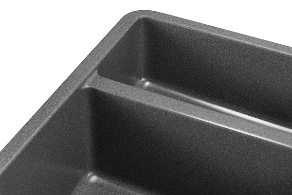 Фото - Мийка кухонна GRANADO Under top DOUBLE grafito