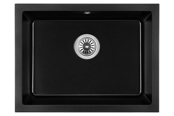 Фото - Мойка кухонная GRANADO Under top L black shine