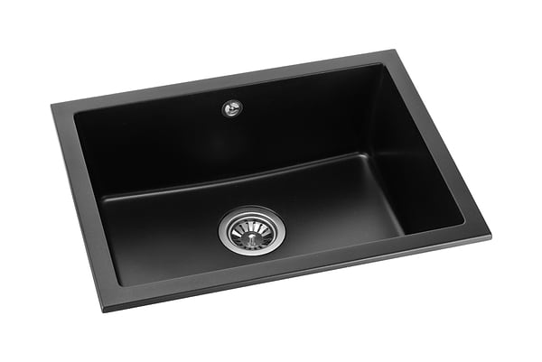 Фото - Мойка кухонная GRANADO Under top L black shine