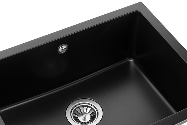 Фото - Мойка кухонная GRANADO Under top L black shine