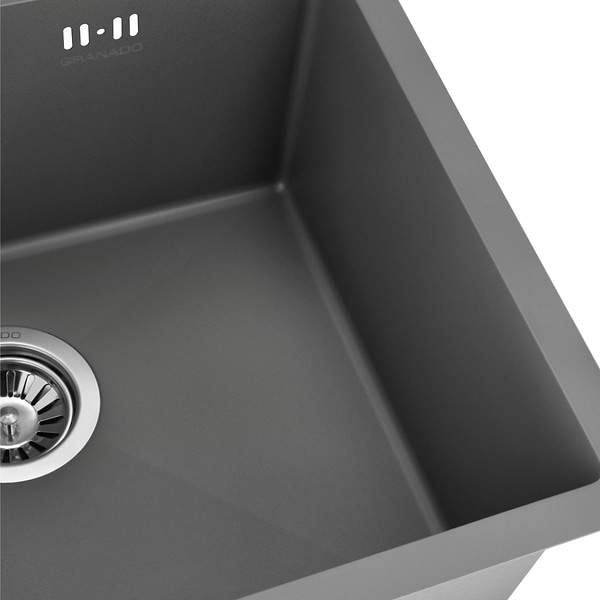 Фото - Мийка кухонна GRANADO Under top max STEEL S201 grey Textures