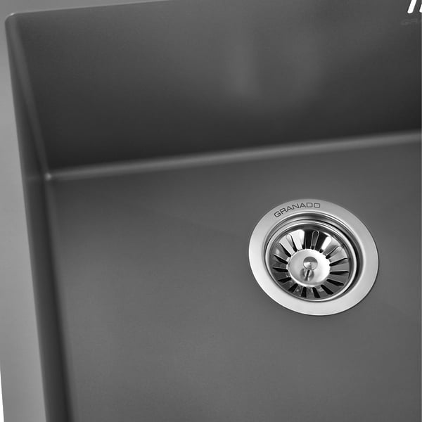 Фото - Мийка кухонна GRANADO Under top max STEEL S201 grey Textures