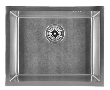 Мойка кухонная GRANADO Under top max STEEL S201 black Textures - Фото 1