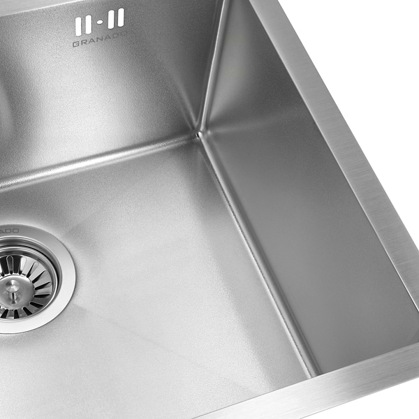 Фото - Мийка кухонна GRANADO Under top max STEEL S201 black Textures