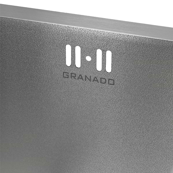 Фото - Мийка кухонна GRANADO Under top max STEEL S201 black Textures